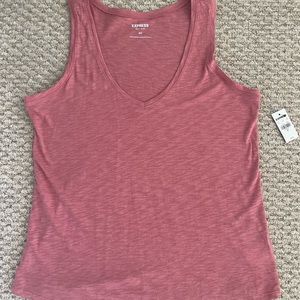 Express Easy Slub V-neck Tank Top